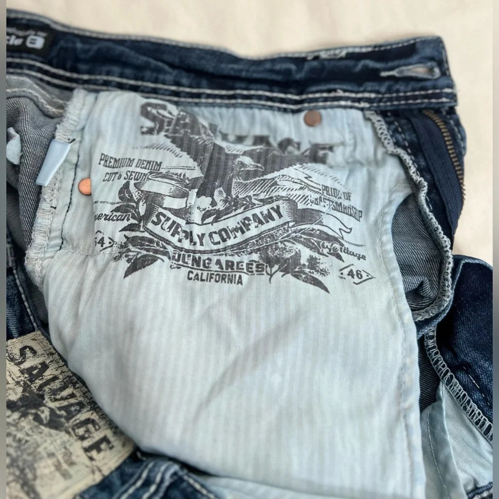 Buckle Salvage Supply Company Mens Havoc Straight Slim Fit Size 31R